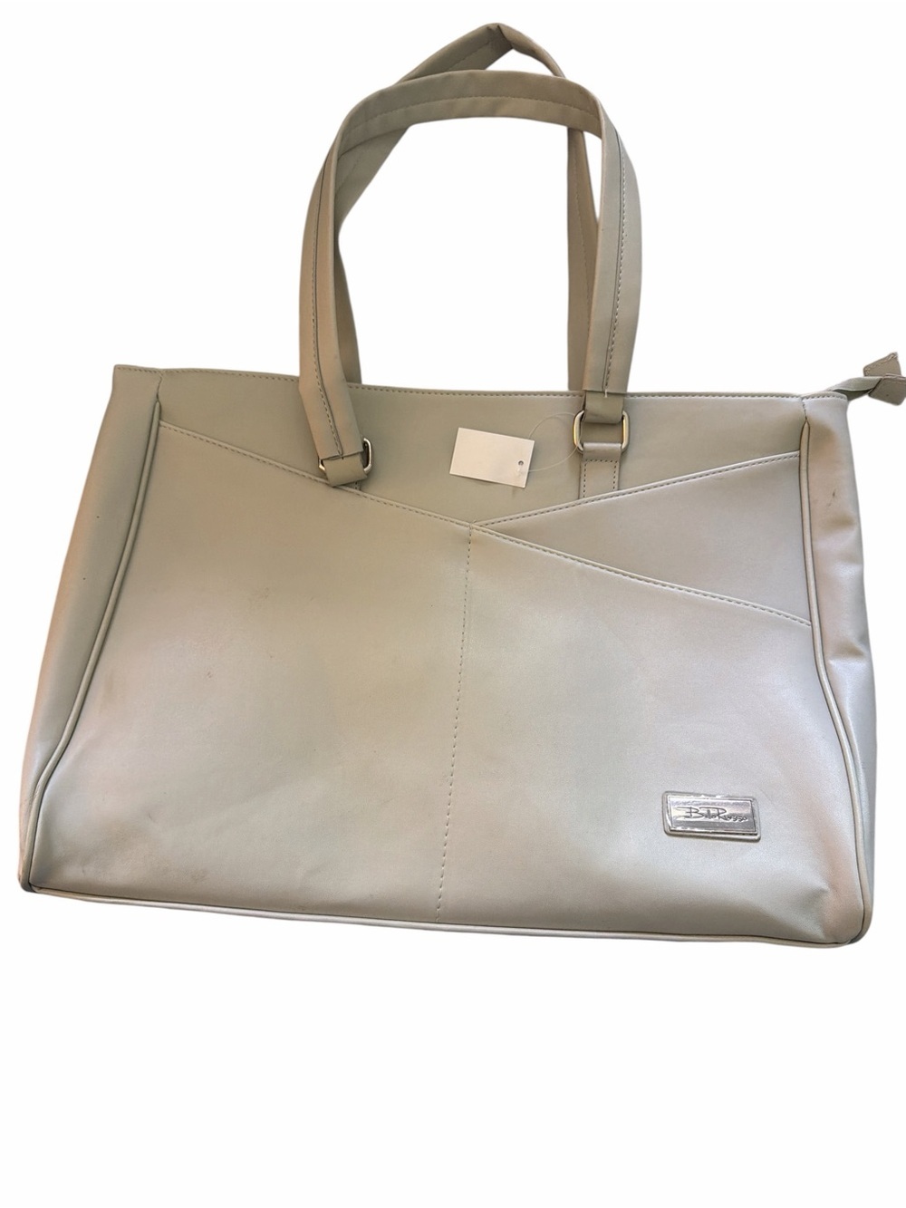NEW WITH TAGS Bella Russo Laptop Large Grey Tote Bag, Office, Travel
